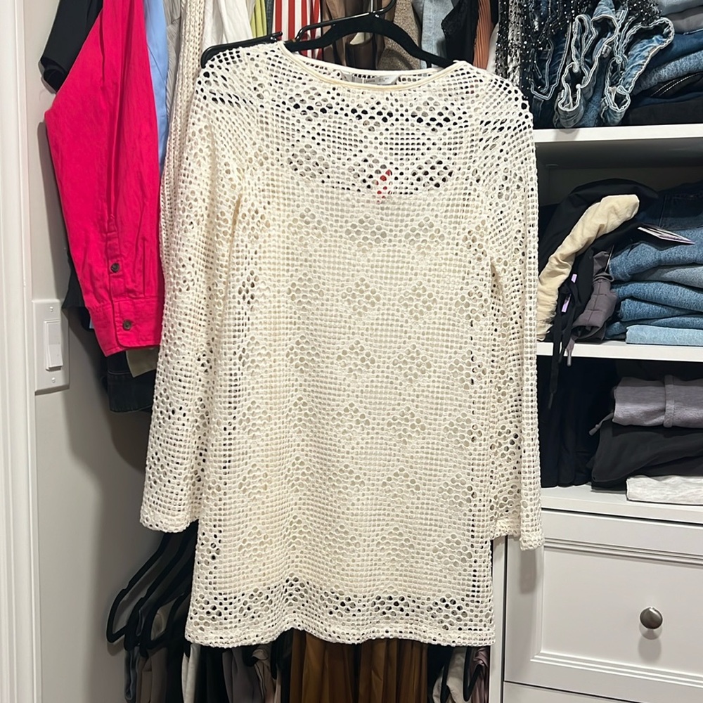 White knitted dress - brand new